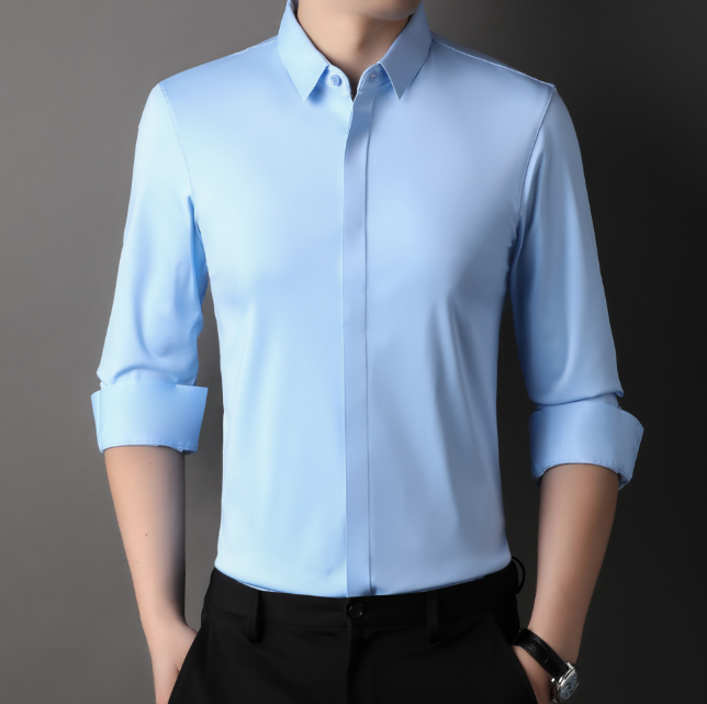 Skrynkelfri Stretchskjorta