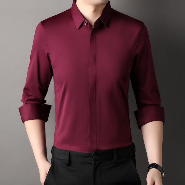 Skrynkelfri Stretchskjorta